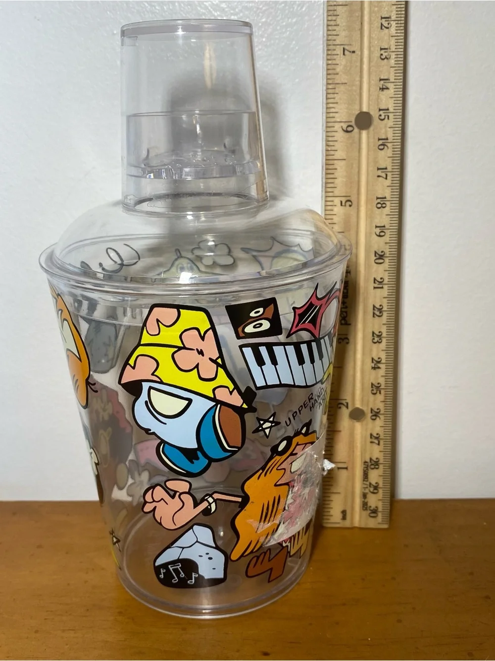 LIVE NATION Cocktail Juice Shaker Cup w/Shot Glass Upper Hand Art Brian Butler